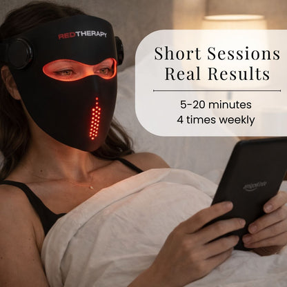 Red Light Therapy Face Mask - Battery Powered