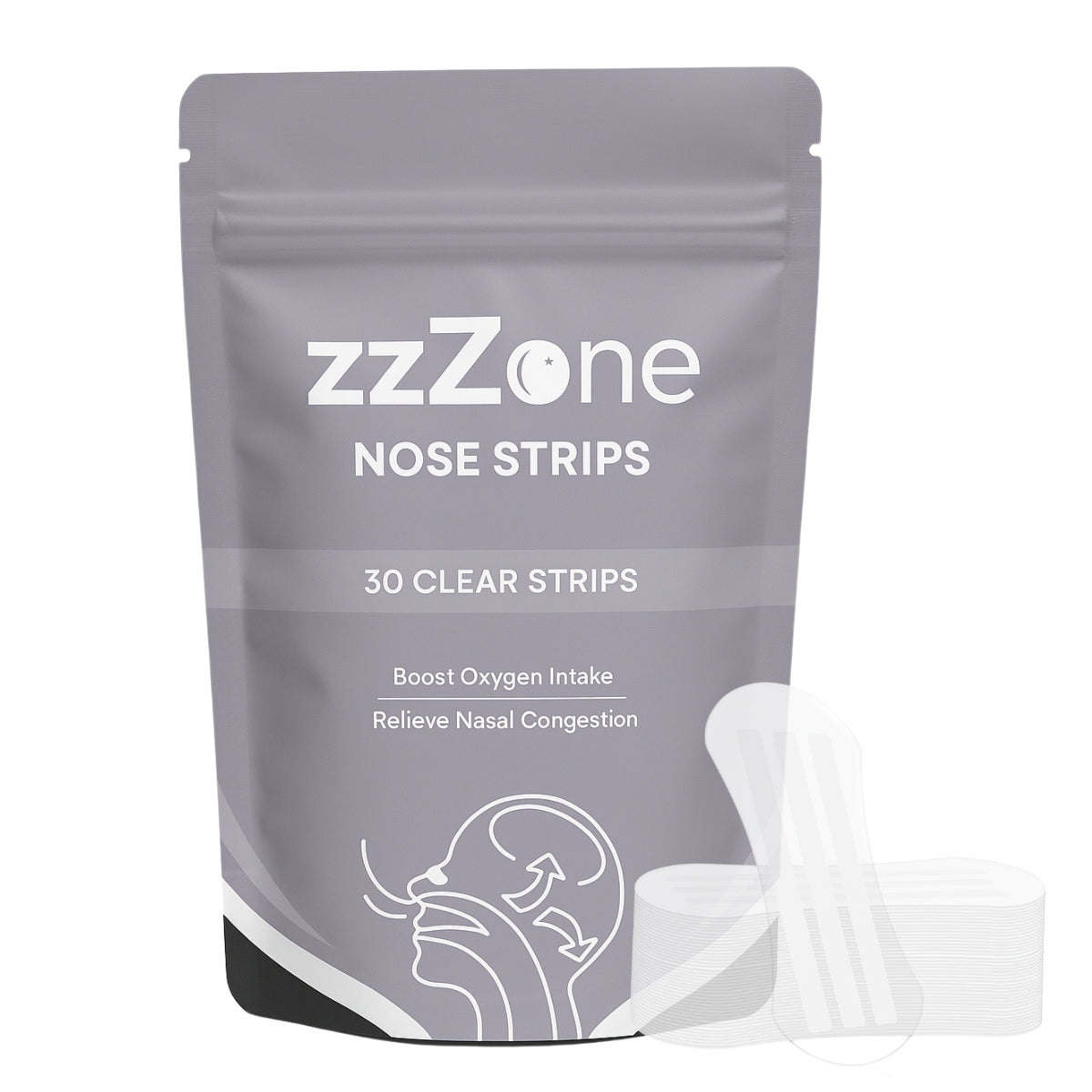 Extra Strength Nose Strips - 30 Pack (Clear)